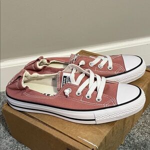 Converse Dusty Pink Slip-On Sneakers 9